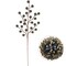 Set of 12: Artificial Beaded Berry Spray with 25 Realistic Berries | 17-Inch | Navy Blue | Festive Accents | Christmas Berries | For Arrangements | Parties &#x26; Events | Home &#x26; Office Decor